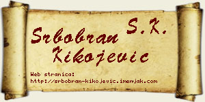 Srbobran Kikojević vizit kartica